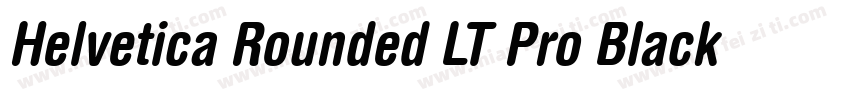 Helvetica Rounded LT Pro Black字体转换